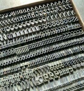 Heritage 18 point Letterpress Script Type Vintage