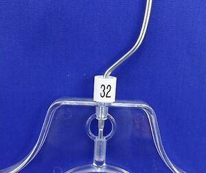 #32 Mini Slip On Size Markers Bag of 50 Retail Supply Hanger Garment Hanger