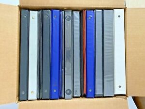 Lot of 17 Multicolored 1&#034; &amp; 1.5&#034; 3 Ring Binders