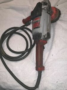 Milwaukee 6068 heavy duty Sander/grinder 6000 RPM 7/8 120 AC/DC WORKS PRE-OWNED