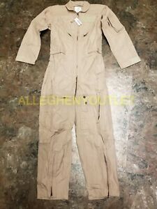 US Military WOMAN&#039;S Flight Suit Coveralls Tan CWU-27P USAF Ghostbusters NWT