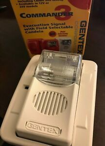 Commander 3 Evacuation Signal with Field Selectable Candela - GEC3-24WW - White