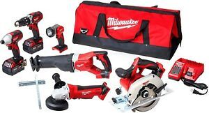 Milwaukee M18 Cordless Lithium Ion 6 Tool Combo Kit l BRAND NEW I