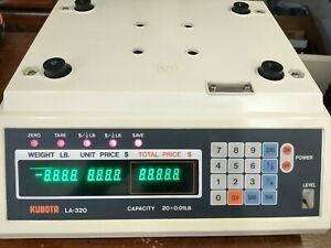 Kubota LA-320 Digital Food Deli Meat Scale 20 x 0.01 Lbs Parts Repair