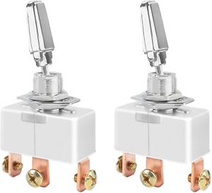 DaierTek ON-OFF-ON 50 Amp 12V Toggle Switch Heavy Duty Automotive Metal SPDT ...