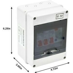 2 Way Garage Caravan Shed Boat Mini Consumer Unit 40A 30Ma RCD 2 MCBS Fuse Box