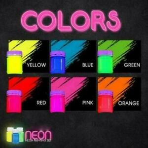 1PCS Neon Fluorescent Ink 7 Colors 5ml Vials B8V3