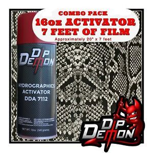 16oz hydrographic film / activator Rattle Snake Skin hydro dip dipping wizard