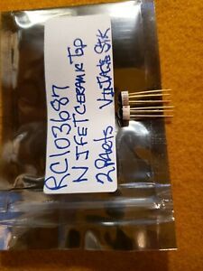 RC103687 Teledyne J-Fet Transistors (2 Parts)