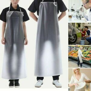 Transparent PVC Apron Waterproof For Kitchen Garden Butcher Cleaning