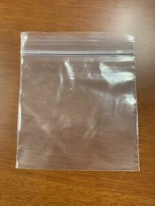 1000 4x4 Poly Reclosable Zipper Bags Clear Resealable Baggies 4&#034; x 4&#034;