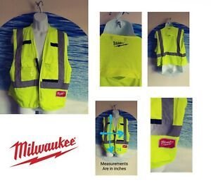 MILWAUKEE High Visibility Performance SAFETY VEST Sz S/M TYPE R CLASS 2
