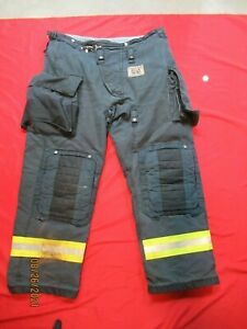 Mfg. 2011 Morning Pride Fire Fighter Turnout PANTS 42  X 33 BLACK BUNKER GEAR
