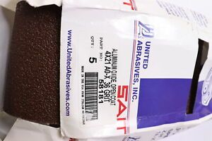 (5-Pk) United Abrasives Aluminum Oxide Portable Sander Belt 36 Grit AO-X 4x21