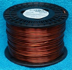 TEMCO 10AWG Magnet Wire; 10 Pounds, 315 feet, 200 degree C, 10 Gauge