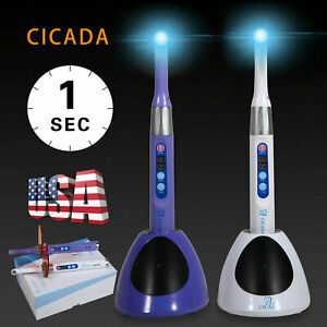 Dental 1S LED Cordless Curing Light Lamp 2300mW Fast Cure / Goggles Azx