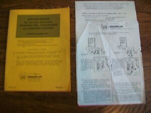 Graham Coil, Condenser &amp; Ignition Tester Specifications Manual January 1977