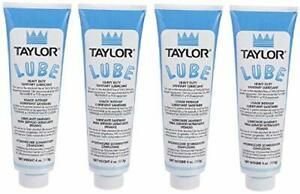 Taylor Blue Lube, 4 x Heavy Duty Sanitary Lubricant, Food Safe Lube, Colorless,