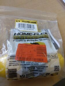 HOME-FLEX 1 in. IPS DR 11 Underground Yellow Poly Gas Pipe Coupler