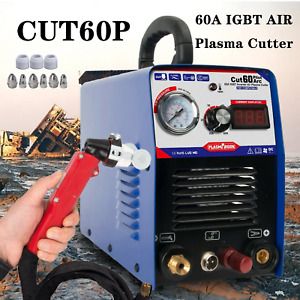 Plasma Cutters CUT60P 60A IGBT Air Pilot ARC Machine &amp; Torch CNC Consumables