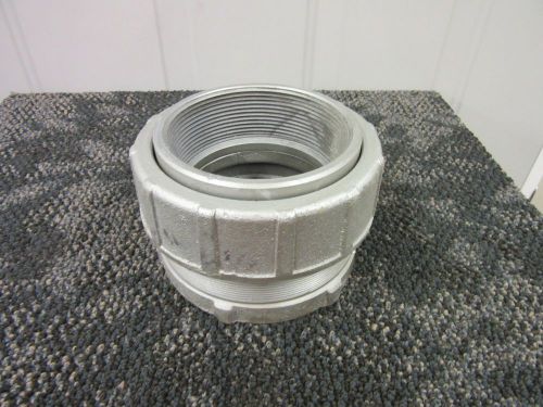 CROUSE HINDS UNF-UNY1006 4&#034; 4 INCH CONDUIT STRAIGHT FITTING UNION COUPLING NEW