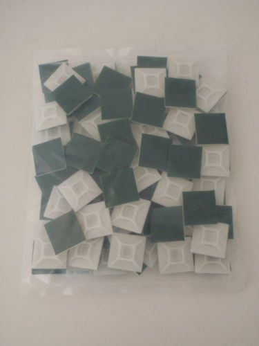 25 pc adhesive cable zip tie wrap mounting base for 1/4&#034; wide max width # hss102 for sale