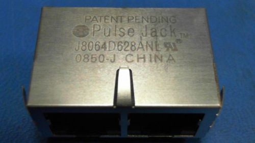2-PCS JACK MAGJACK 2PORT 100 BASE-TX PULSE J8064D628ANL 8064D628 J8064D628A