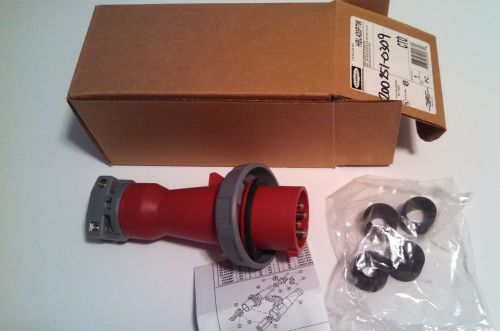 Hubbell hbl420p7w ac plug iec60309 420p7w male iec 309 pin &amp; sleeve new! for sale