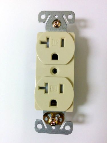 (10 pc lot) new 20a tamper resistant standard duplex receptacles 20 amp ivory tr for sale