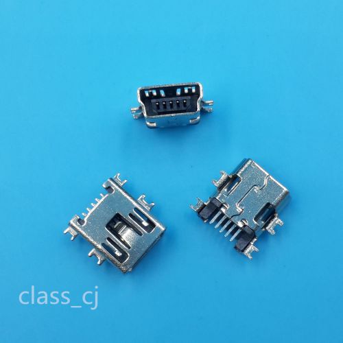 50Pcs Mini USB Type B 5Pin Female SMT Shen Board Type Socket Solder Connectors