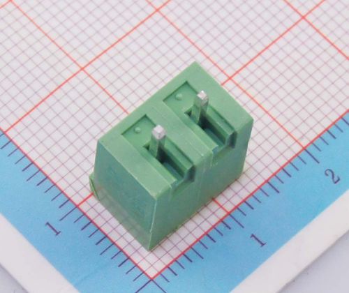 200pcs 2edgvc-5.08-2p  pitch terminal block connector panel green  pcb mount for sale