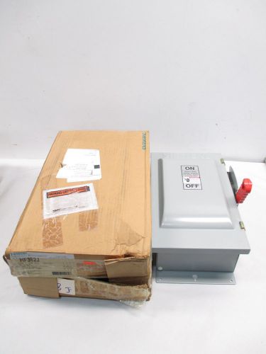 New siemens hf362j heavy duty 60a amp 600v-ac fusible disconnect switch d418843 for sale