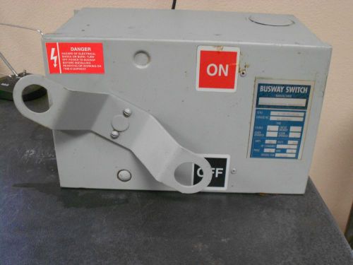 SIEMENS FUSIBLE X-100 PLUG-IN  BUSWAY SWITCH XLVB352U, 60 AMPS/3 PHASE
