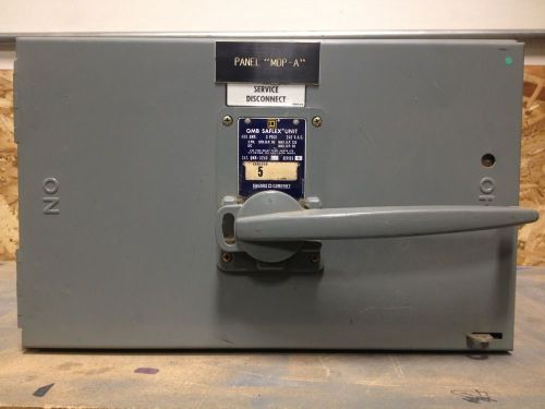 Square d qmb-3240 3 phase 400 amp 240 volt fused panel board switch used for sale