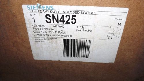 nib SIEMENS 400 amp 240 volt fusible  SN425    NEW OLD STOCK