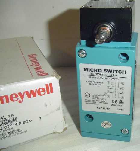 NEW Honeywell  LSA4L-1A MICRO SWITCH Electromechanical Heavy Duty Limit Switch