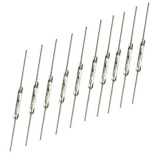 10pcs reed switch 10w n/o low voltage current magswitch normally open 2mm x 14mm for sale