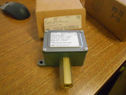 New united electric controls pressure switch 0-300psi 10a 125v j6 274 for sale