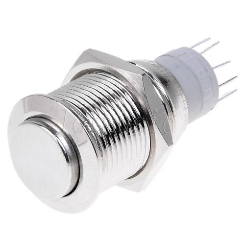 16mm self-locking power high flush head push button switch latching for sale