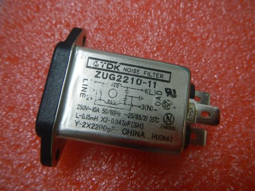 Tdk ac noise filter 250v 10a zug2210 --11 power line for sale