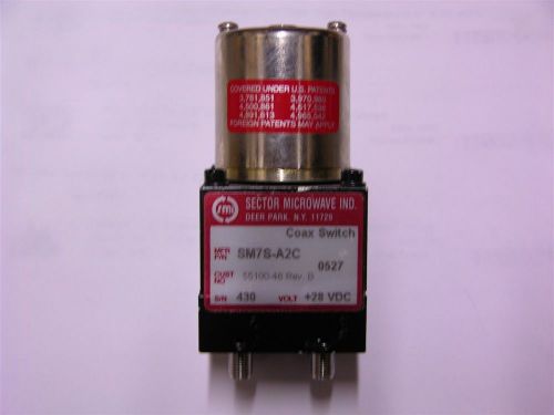 Sector microwave sm7s-a2c latching sma coaxial relay for sale