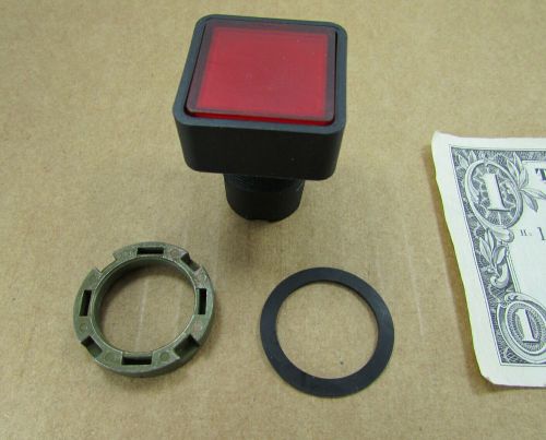 Elfin square 22mm red illumin pushbutton switch button 020pqailrk control panel for sale