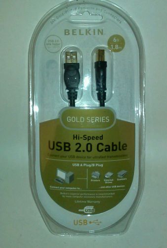 Belkin Gold Series High-Speed USB 2.0 Cable - BLKF3U133V16G moc 6 ft