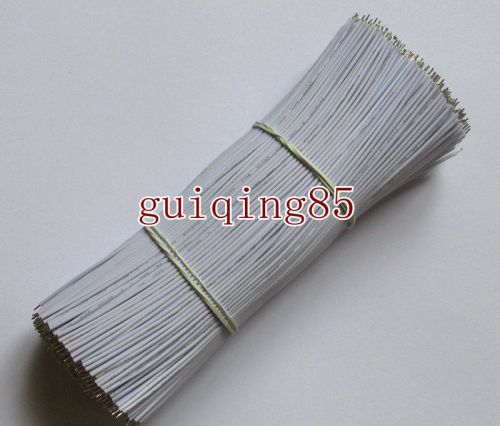 100pcs white color cord UL-1007 26AWG wire 150mm / 6&#034; cable 15cm conductor