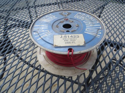 Half spool of 1000 ft. alpha wire corp. j-51423 mw-c 20(10)u #20 - 10/30  lead for sale