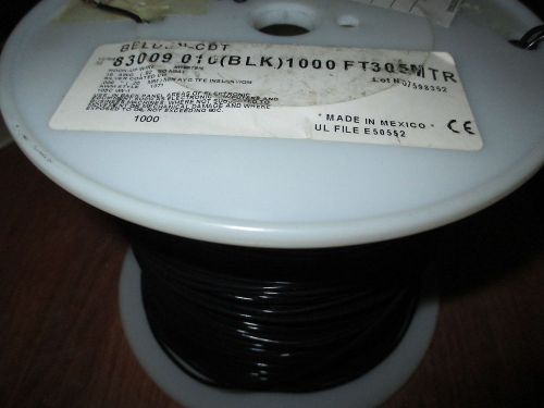 Belden 83009 silver coated copper wire 18awg black insulation approx. 8000ft for sale