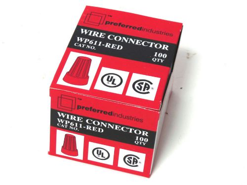 Prefered Industries wire nuts 100 count WP611-RED