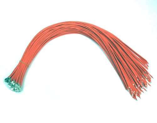 100pc VH 3.96mm pin with Wire 18AWG 1007 VW-1 80°C FT-1 90°C UL CSA L=45cm Orange
