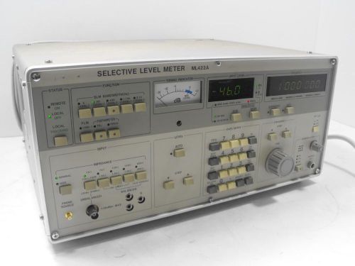 Anritsu Corp. Model ML422A Option 01 03 05 08 Selective Level Meter  (As-Is)