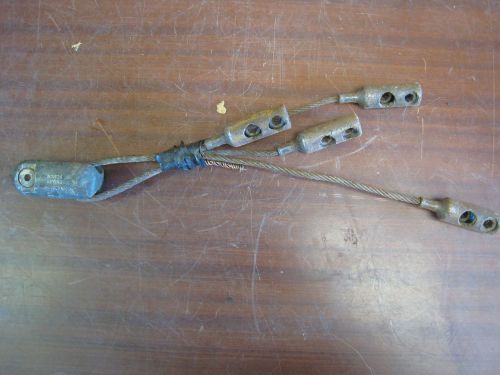 Greenlee 624s wire pulling grip w/ greenlee 678 wire / rope clevis used for sale